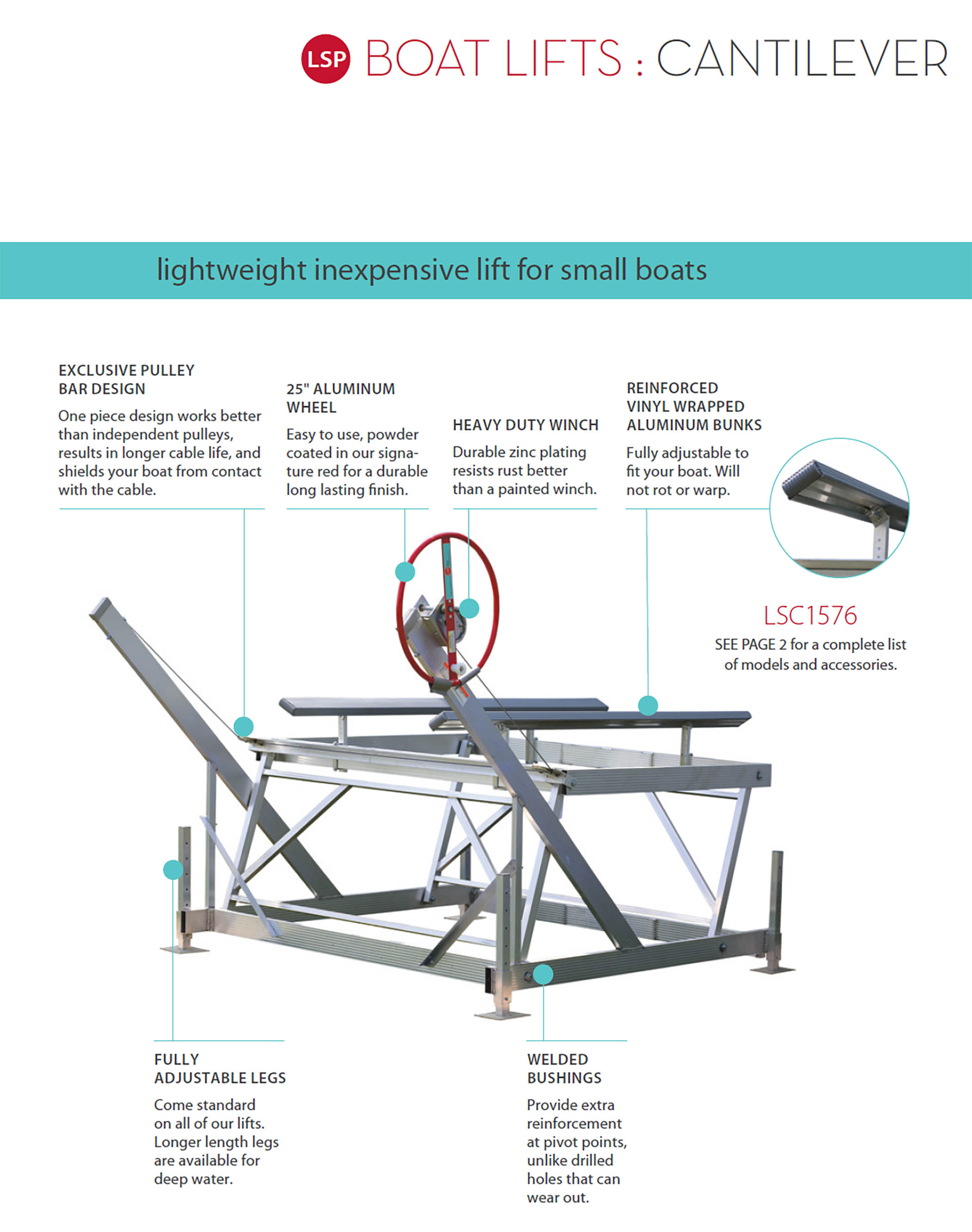 PWC Hoist from Lake Shore Products LSP Decks N' Docks Marine West